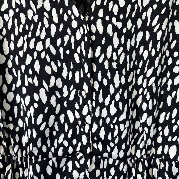 J. Crew‎ Size 14 T Long Sleeve Peplum Top Satin Crepe Button Front Career Office - Picture 6 of 16